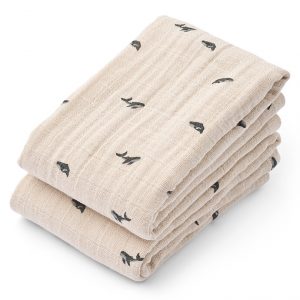 Lot de 2 langes Baleines - Liewood