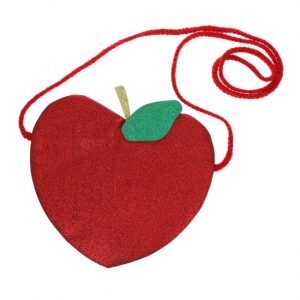 Sac en bandoulière à Paillettes, Pomme rouge - Roodoudou