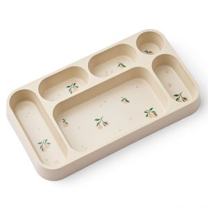 Assiette compartimentée, Mosu Sea shell peach - Liewood