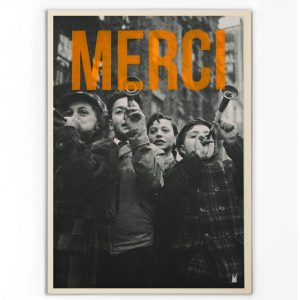 Affiche Merci - Carte Kencre