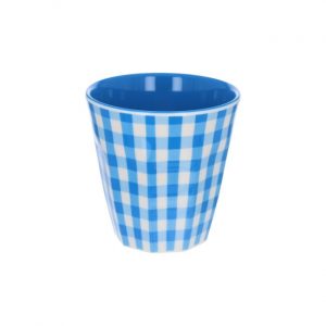 Verre vichy, Bleu - Pause goûter