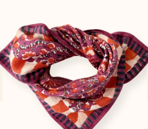 Foulard petit Manika Cactus, Cherries - Apaches